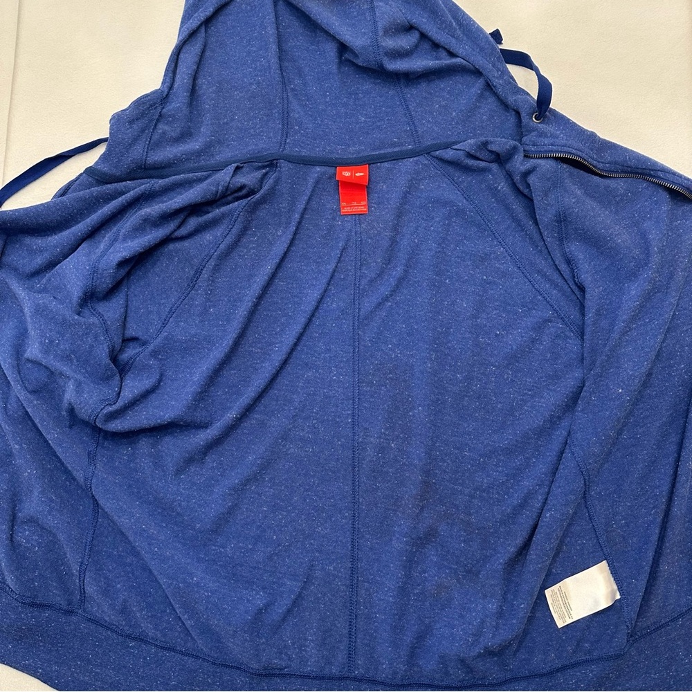 Nike NY Giants Zip Up Lightweight Hoodie Long Sleeve Heather Blue Women’s XXL - Picture 5 of 8